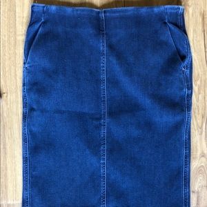 Loft denim pencil skirt.